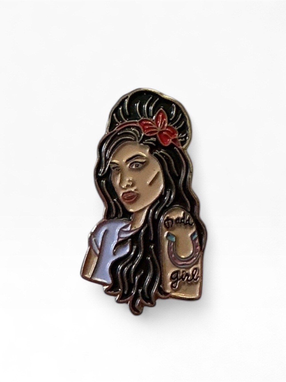 Retro Amy Winehouse Enamel Pin-Pop Culture Art- Excellent Condition